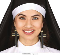 Kolczyki krzyże zakonnicy, 9cm