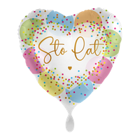 Balon foliowy 18" Sto Lat - Celebrate Confetti