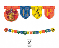Banner "Harry Potter Hogwarts Houses" - Happy Birthday