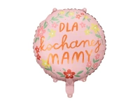 Balon foliowy ''Dla kochanej mamy'', 45 cm, mix