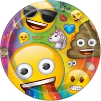 Talerzyki papierowe Emoji, 8szt