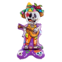 Balon foliowy stojący Szkielet meksykańskie Halloween 155cm