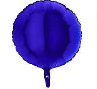 Balon Grabo 18'' Gładki Okrągły Blue Capri