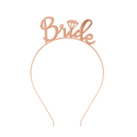 Opaska na wieczór panieński Bride rose gold