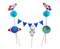 Dekoracja na tort Kosmos, 4 elementy