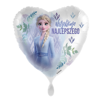 Balon foliowy 18" - Frozen Elsa "Wszystkiego najlepszego"
