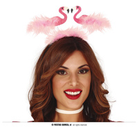 Opaska flaming z róźowym puszkiem