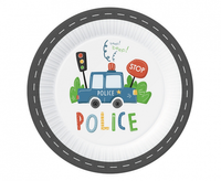 Talerzyki pap. Police, 23 cm, 6 szt.