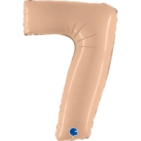 Balon foliowy Cyfra Grabo Satin Nude - Ecru 7 - 40"/102cm