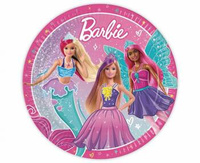 Talerzyki papierowe Barbie Fantasy Next Generation Mattel, 23cm, 8 szt. 