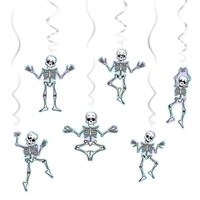 Świderki Halloween szkielety 6szt.