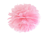 Pompon bibułowy, j. różowy, 25cm