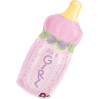 Balon foliowy Baby Bottle Girl 79x33 cm