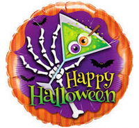 Balon foliowy 18" QL CIR "Halloween Scary Drink"