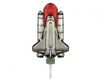 Świeczka Rakieta, metaliczna