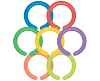 Balony D4 - Rurki włoskie Party Mix / 100 szt.