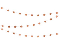 Girlanda Gwiazdki, różowe złoto, 3,6m