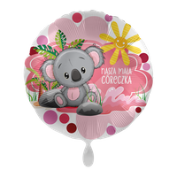 Balon foliowy 18" Nasza Mała Córeczka - Koala Girl
