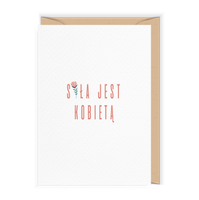 Kartka z okazji Dnia Kobiet Siła jest kobietą