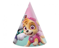 Czapeczki papierowe Paw Patrol: Skye & Everest, 6 szt.