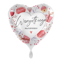 Balon foliowy 18" Wszystkiego Najlepszego - Lovely Birthday Wishes