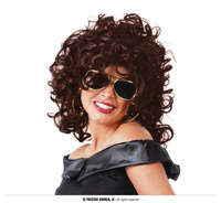 Peruka kręcone brązowe włosy, damska 