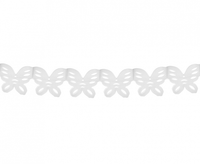 Girlanda W&C Motylki, biała, 360 cm