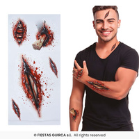  Zestaw tatuaży otwarte rany