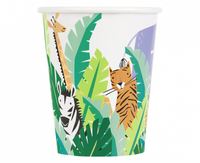 Kubeczki papierowe Animal Safari, 266 ml, 8 szt.(sup label)