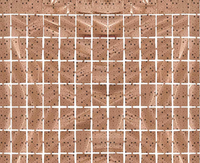 Kurtyna Kwadrat-gwiazdki, metaliczna różowo-złota, 100x200 cm