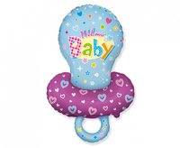 Balon foliowy 24 cale FX - Smoczek (niebieski)