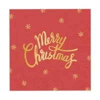 Serwetki Merry Christmas czerwone 10szt.