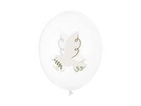 Balony 30 cm, Gołąb, Crystal Clear