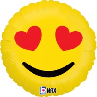 Balon Grabo Emoji Hearts 18" - 46 cm