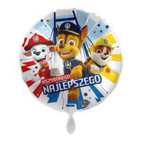 Balon foliowy 18" - Wszystkiego najlepszego Psi Patrol 