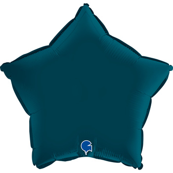 Balon Grabo 18'' Gwiazda Satynowa ciemna turkusowa