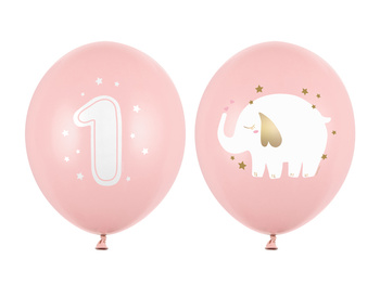 Balony 30 cm, Roczek, Pastel Light Pink