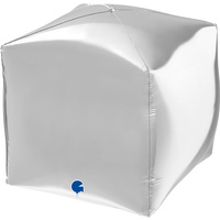 Balon Grabo 15" Square Silver 4D