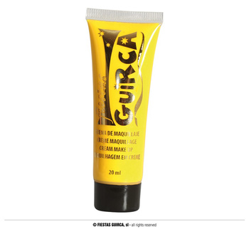 Farba krem do malowania twarzy, żółty, 20ml