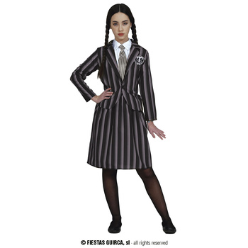 Strój wzorowany na Wednesday Adams, mundurek 152-164 cm