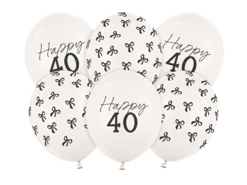 Balony 30 cm, 40, Pastel Off-white (6szt)