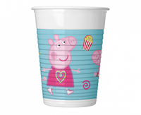 Kubeczki plastikowe Peppa Pig Messy Play, 200 ml, 8 szt. 