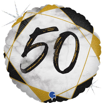 Balon Grabo 18" Marble Mate 50 Black 