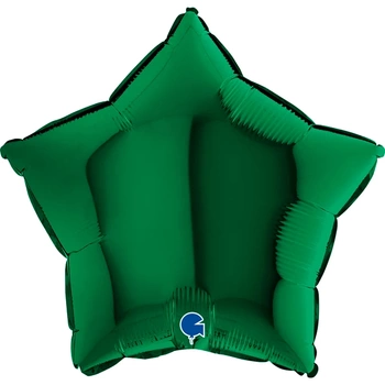 Balon Grabo Gwiazda Ciemno-Zielona 18'' - 46 cm