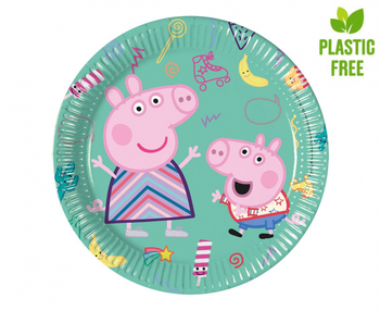 Talerzyki pap. Peppa Pig, 20 cm, 8 szt. (plastic-free)