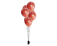 Balony Beauty&Charm, platynowe czerwone 12"/ 7 szt.