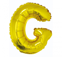 Balon foliowy "Litera G", złota, 35 cm
