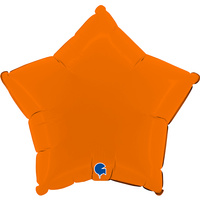 Balon Grabo 18'' Gwiazda matowa pomarańczowa