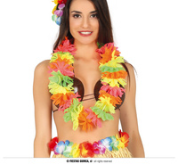 Naszyjnik hawajski fluorescencyjny kwiatowy