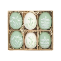 Dekoracje Wielkanocne Naturalne Wydmuszki gałązki mix 6 szt.